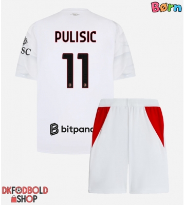 AC Milan Christian Pulisic #11 Udebanesæt Børn 2026-27 Kort ærmer (+ korte bukser)